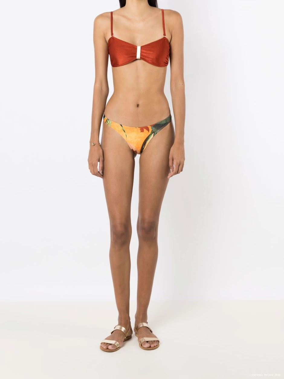 Cheap bikini bottoms floral-print Women Versace 0726